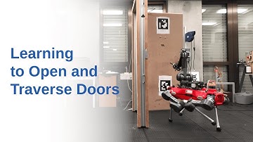 Learning to Open and Traverse Doors with a Legged Manipulator