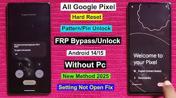 "Update Method" All Google Pixel FRP Bypass Android 14/15 | Google Pixel Pattern Unlock Without Pc