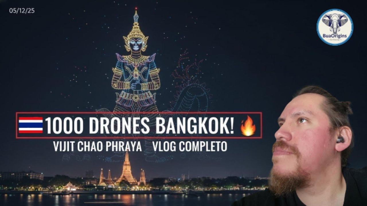 🇹🇭 1000 DRONES in BANGKOK (Vijit Chao Phraya 2025) | The Best Light EXPERIENCE