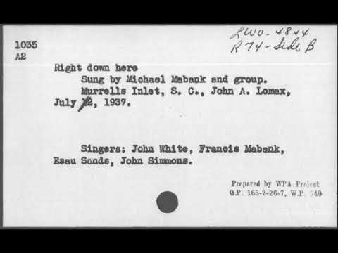 Michael Maybank and group: Right Down Here (1937)