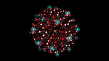 4K UHD 25fps FREE Video Background   HUD Double Particle Glowing Sphere