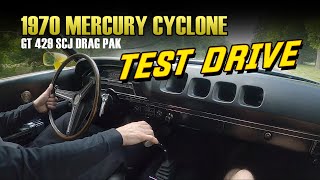 1970 Mercury Cyclone GT 429 Super Cobra Jet Drag Pak Test Drive