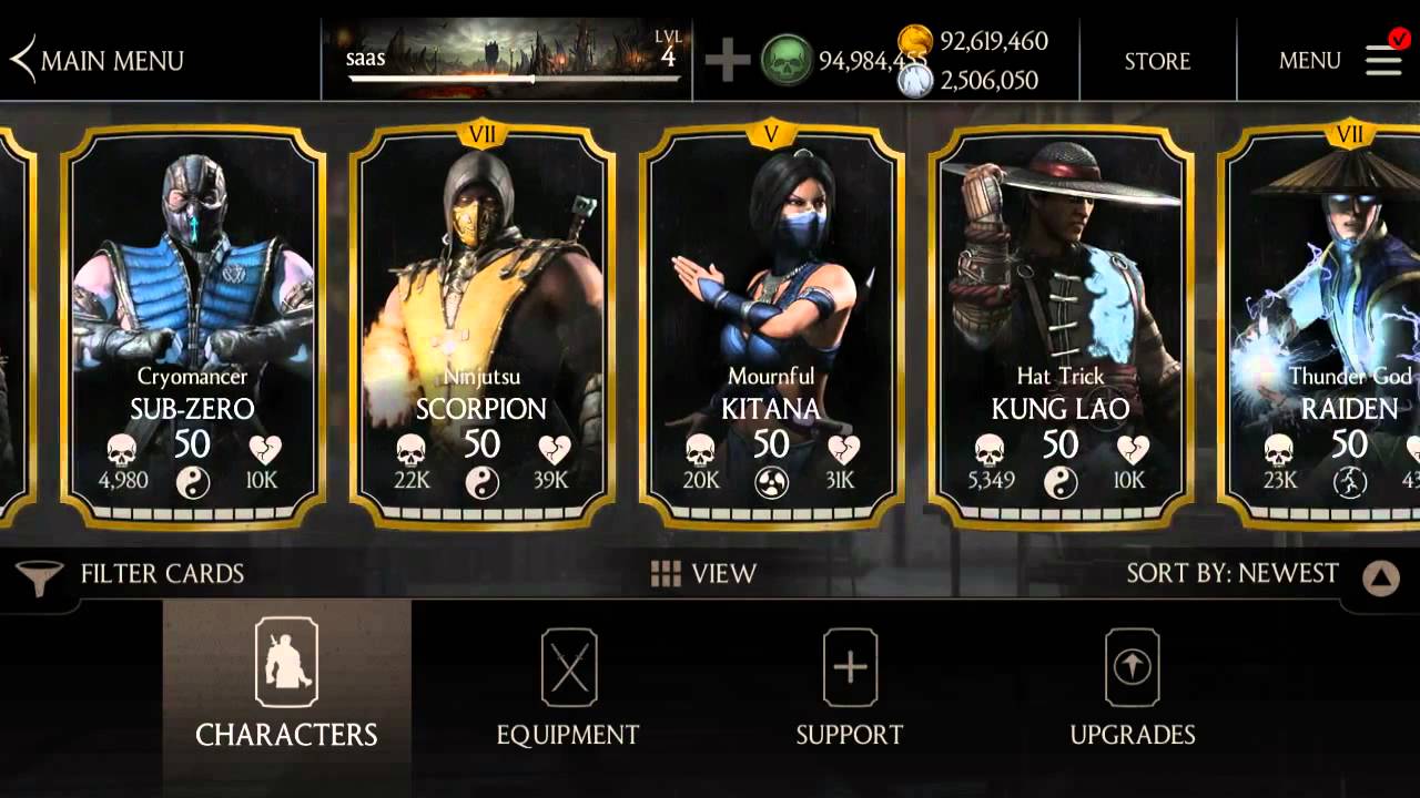 Modded MKX Account Android & IOS 2016 (READ DESC!!!) YouTube