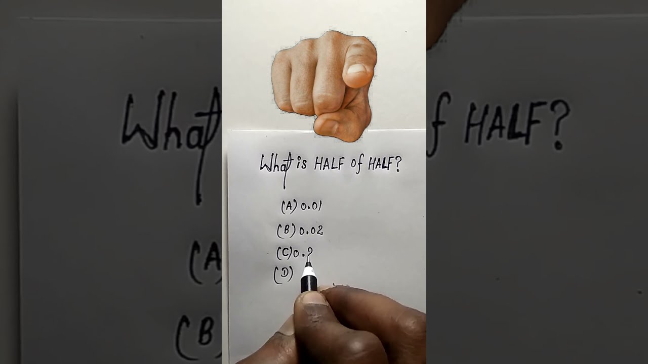 What s HALF Of HALF What s Your Answer YouTube What s HALF Of HALF What s Your Answer YouTube