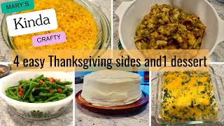 4 Easy Thanksgiving Sides and 1 easy Carrot Cake thanksgiving easyrecipes