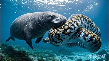 Manatee’s Worry: Python Invades the Waters#zoon#sora#ChatGPT#openai