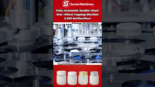 Factory Test: Fully Automatic Double-Head Star-Wheel Capping Machine | 2,500 Bottles/Hour