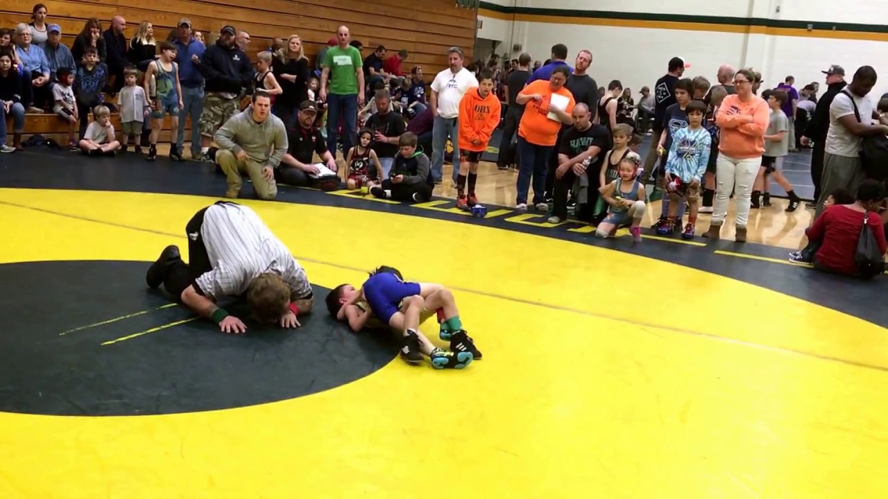 My 7 yr old WINS his very first wrestling match!!! (First tournament