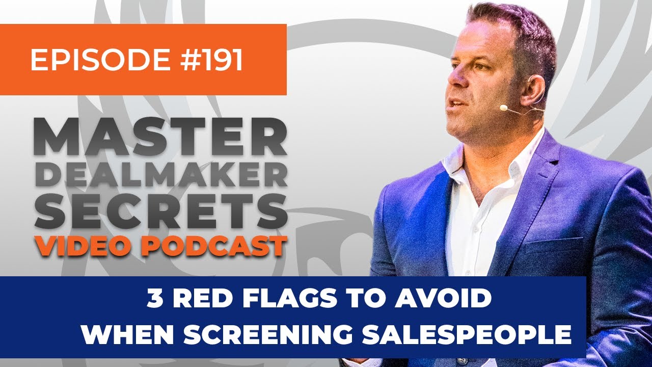 191 - 3 Red Flags to Avoid When Screening Salespeople - YouTube