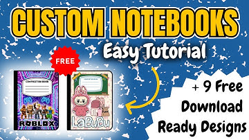 A Back To School Money Maker | How to make Personalized Composition Notebooks