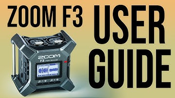 Zoom F3 user guide, best settings
