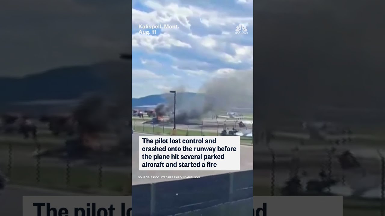 A Small Plane Crashed Into Parked Aircraft While Landing At Montana Airport