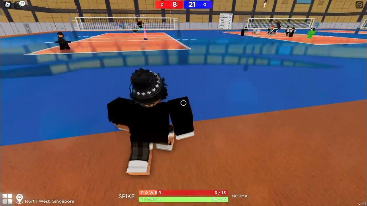 Roblox Volleyball 4.2 how to jump serve YouTube