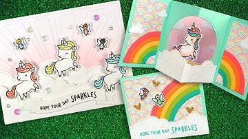 Intro to A Little Sparkle + 2 cards from start to finish