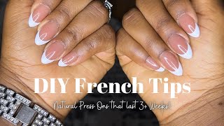 How I Make My French Tip Press On Nails Look Natural & Last 3+ Weeks! | Beginner Friendly | #KUWC