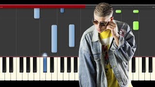 Bad Bunny Blokia Farruko Piano Midi tutorial Sheet app Cover Karaoke screenshot 4