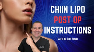 Chin Lipo Post Op Instructions || Austin Chin Lipo