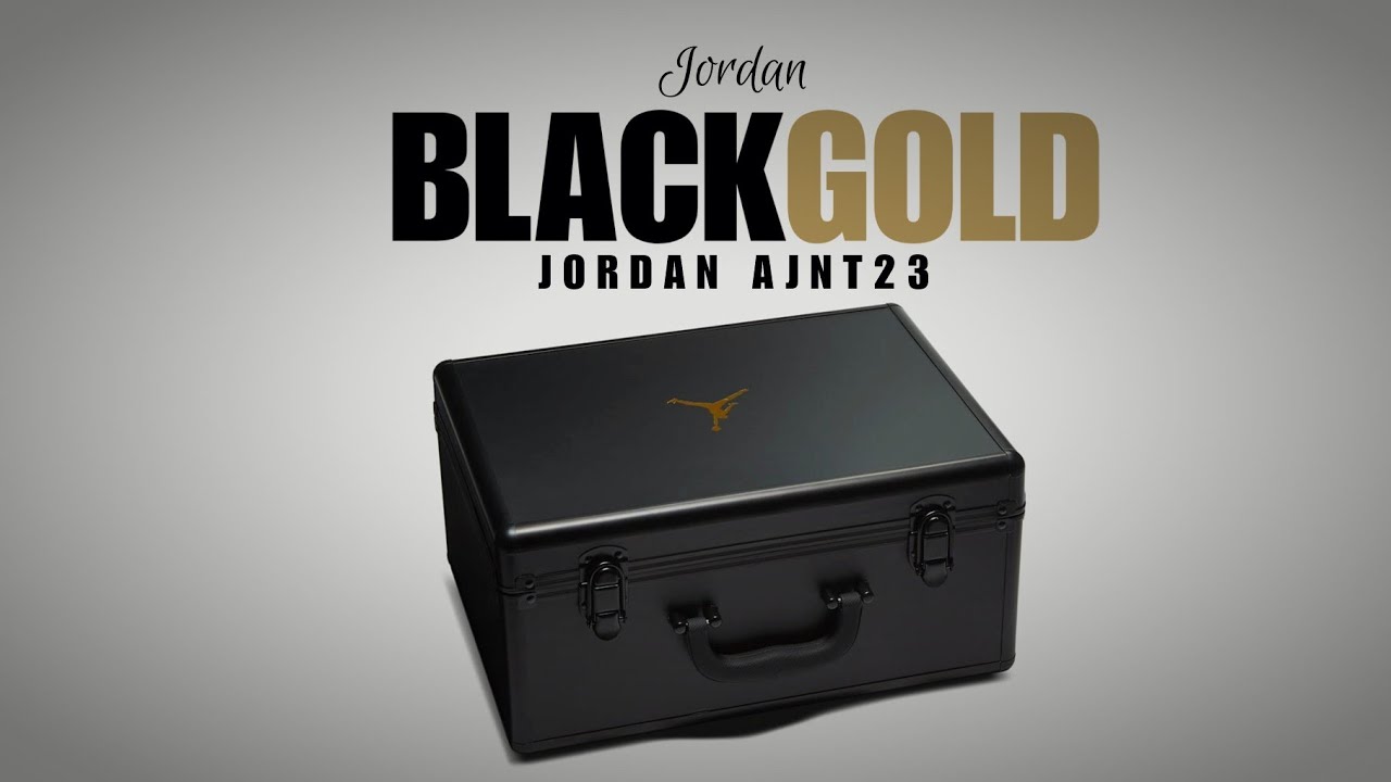 jordan agent 23 black metallic gold