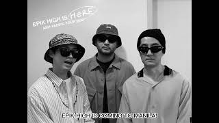 EPIK HIGH Returns to Manila this November [Greeting ID]