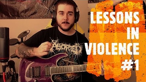 Lessons In Violence #1 | String skipping/Alternate picking triplets | Metal Guitar Lesson