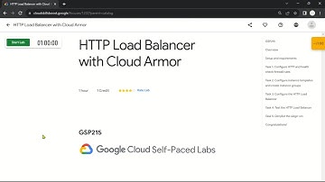 HTTP Load Balancer with Cloud Armor | GSP215 | Solution