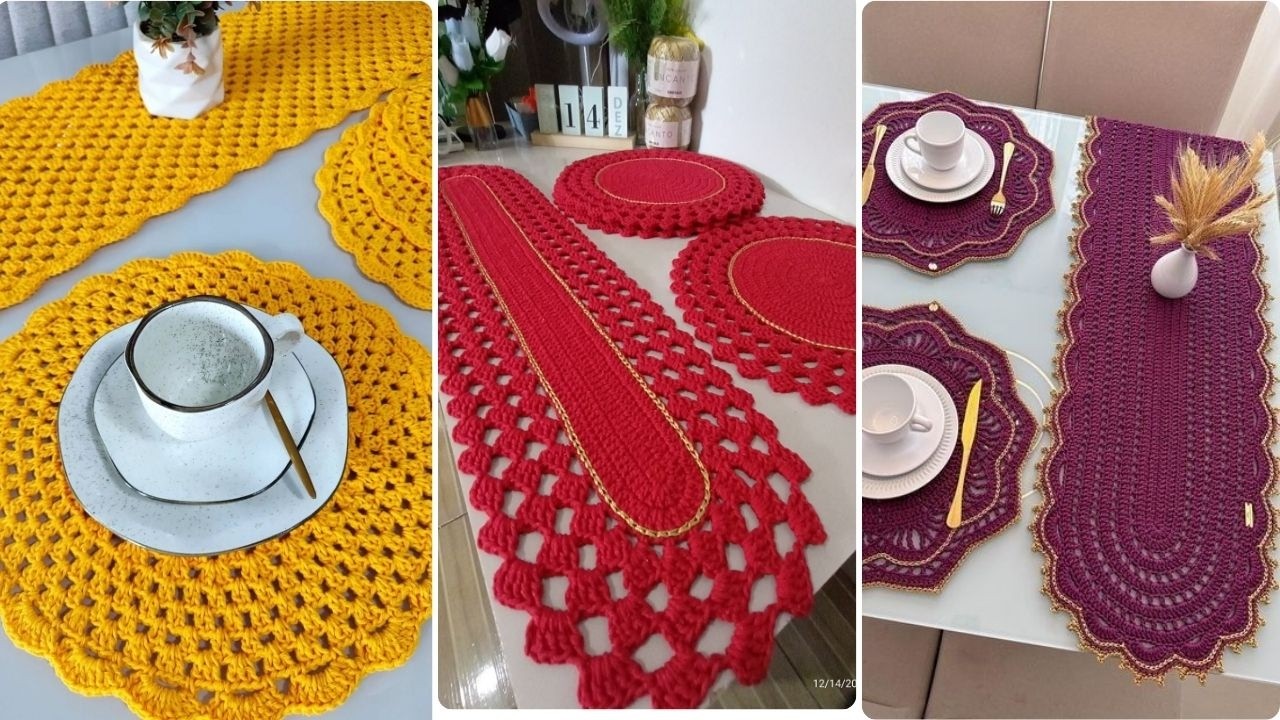 Beautiful Crochet Table Runner Designs