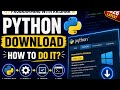 How to install Python in windows is simple way #trending #education #python