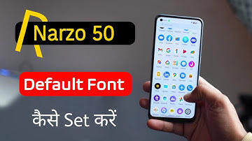 How to Remove Font Style in Realme Narzo 50