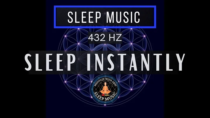 SLEEP INSTANTLY with 432 Hz  ❯ Black Screen Sleep Music with Solfeggio Frequency