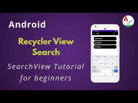 Implementing Search Functionality in RecyclerView | Search Recycler View| amplifyabhi
