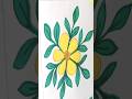 Simple Flower Design Painting for Beginners 🖌 #art #painting #shorts