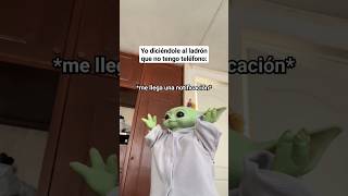 Y cuando quiero que me lleguen mensajes para escuchar mi tono, no me llegan 😭 #humor #meme #babyyoda