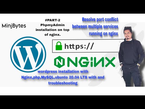 "🚀 P-2 Install Phpmyadmin on nginx to Manage the wordpress Mysql database | configuer ports 💻🔧"