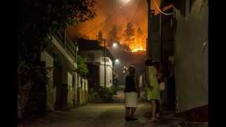 Incendio en Seadur, Larouco, Ourense, 11/08/2013.