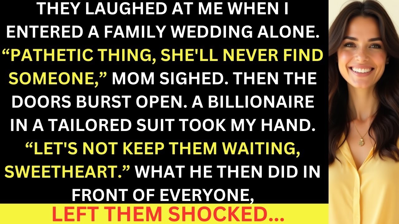 They Laughed At Me For Entering A Wedding Alone, But Their Smile Quickley Disappeared
