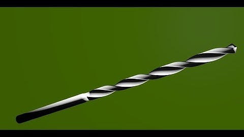 how to make a drillbit in blender 3d v2.78 : spoken tutorial (beginner ,+)
