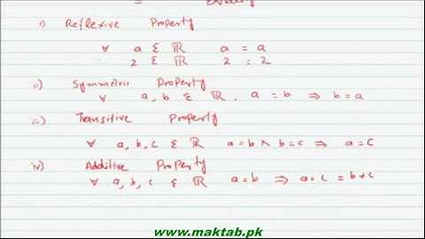 FSc Math Book1, CH 1, LEC 4: Properties of Real Numbers (Part 3)