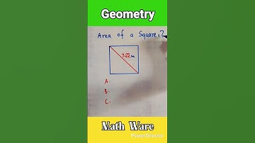 Can You Solve This Geometry Problem? Find The Area of a Square. #shorts #maths #geometry