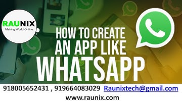 create your own app like whatsapp | how to make app like whatsapp | make app like whatsapp | Raunix