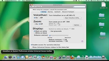 MacBook: Setting up VoiceOver