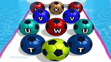 AZ Run - 2048 ABC Runner ! Ball Run Game Levels (71-75) Android Gameplay by @VDSGameplays