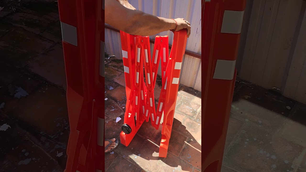 Plastic Road Safety Barrier | Available on IndiaMART