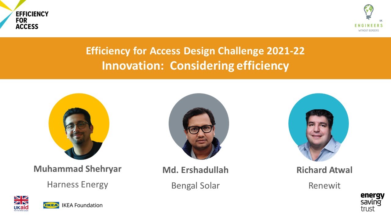 Innovation - Considering Efficiency - Efficiency for Access Design Challenge 2021-2022
