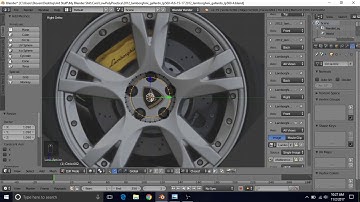 Model A Lamborghini Gallardo LP560-4 in Blender - Tutorial Part 24 - High Poly Rim Part 1