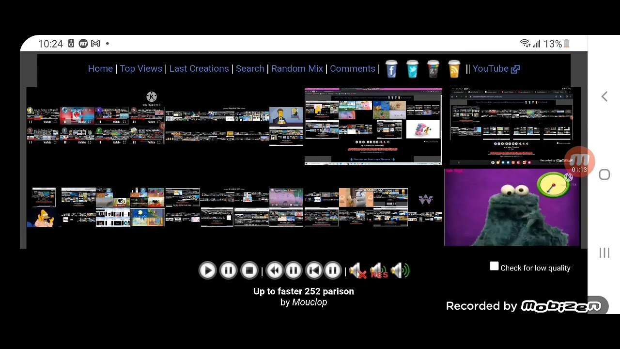 up to faster 252 parison