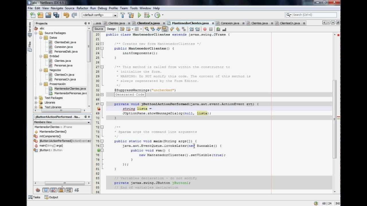 Conexion aplicacion Java y SQL Server 2008 3/3 - YouTube