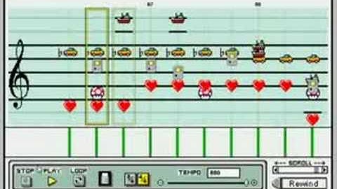 Mega Man 3- Spark Man Stage Theme in Mario Paint Composer