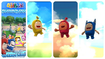 Oddbods Turbo Run Gameplay Newt vs Bubble vs Pogo