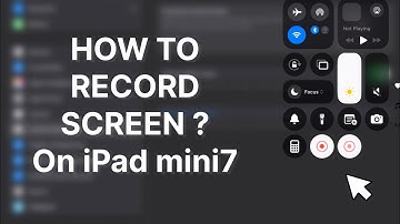 How to Screen Record on iPad mini 7 (Step-by-Step Tutorial)