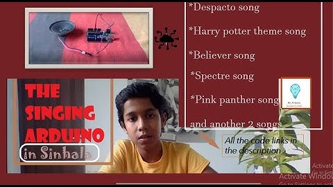 Sinhala Arduino tutorial / How to play Songs with Arduino and  speaker  .
